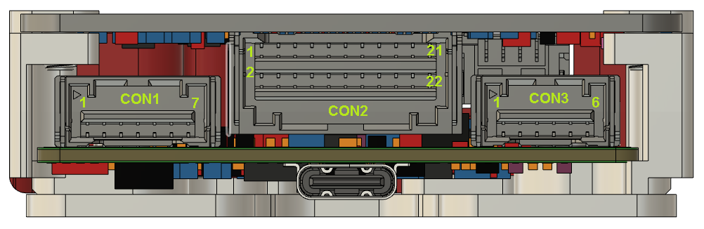 Connectors of left side