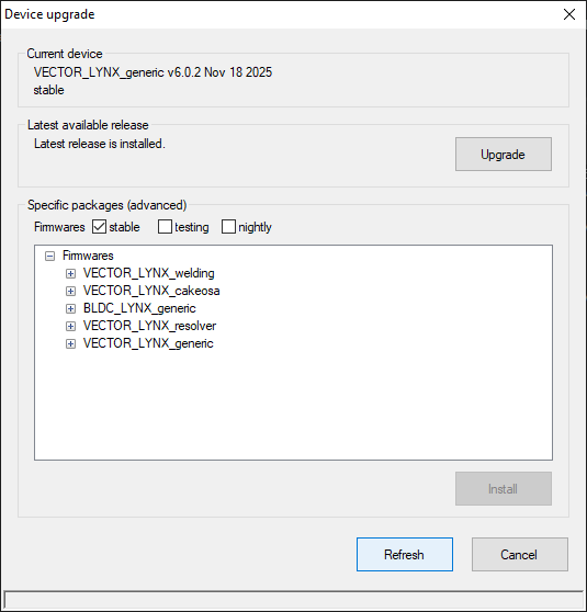 launchpad device upgrade