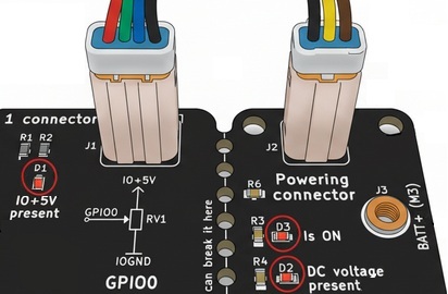 LEDs active